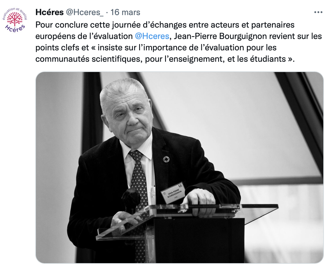 Jean-Pierre Bourguignon PFUE 2022